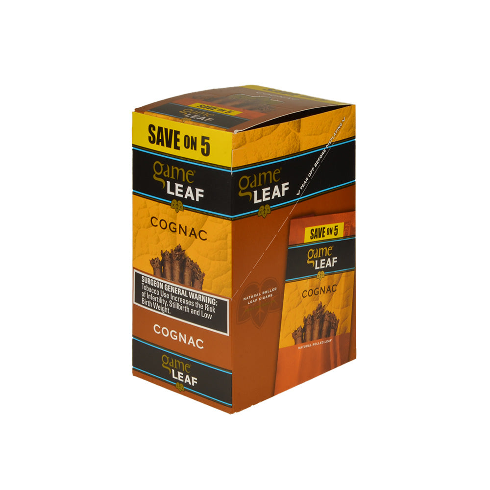 Game Leaf Cigarillos Save on 5 Cognac 8 pack of 5 1