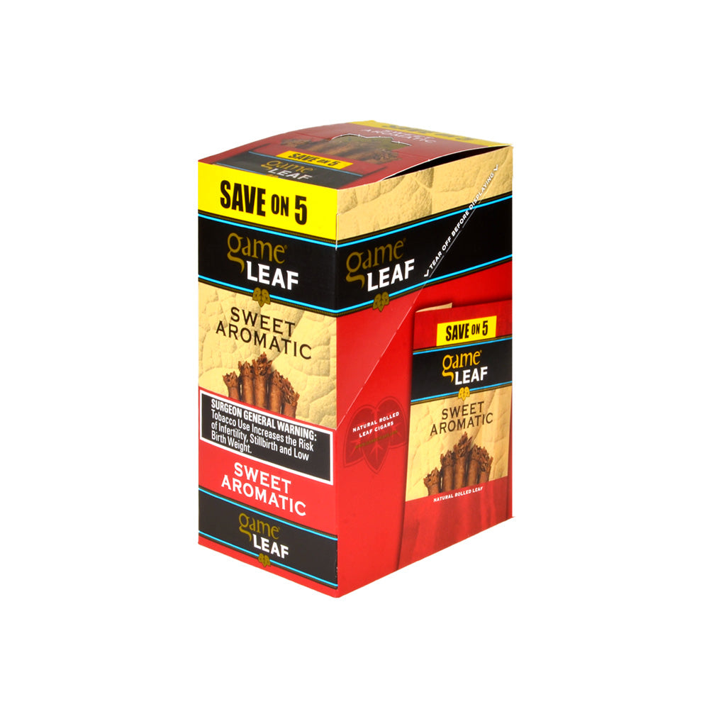 Game Leaf Cigarillos Save on 5 Sweet Aromatic 8 pack of 5 1