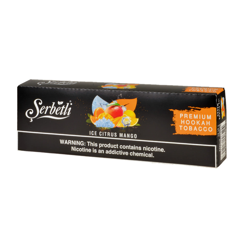 Serbetli Premium Hookah Tobacco 10 packs of 50g Ice Citrus Mango 1
