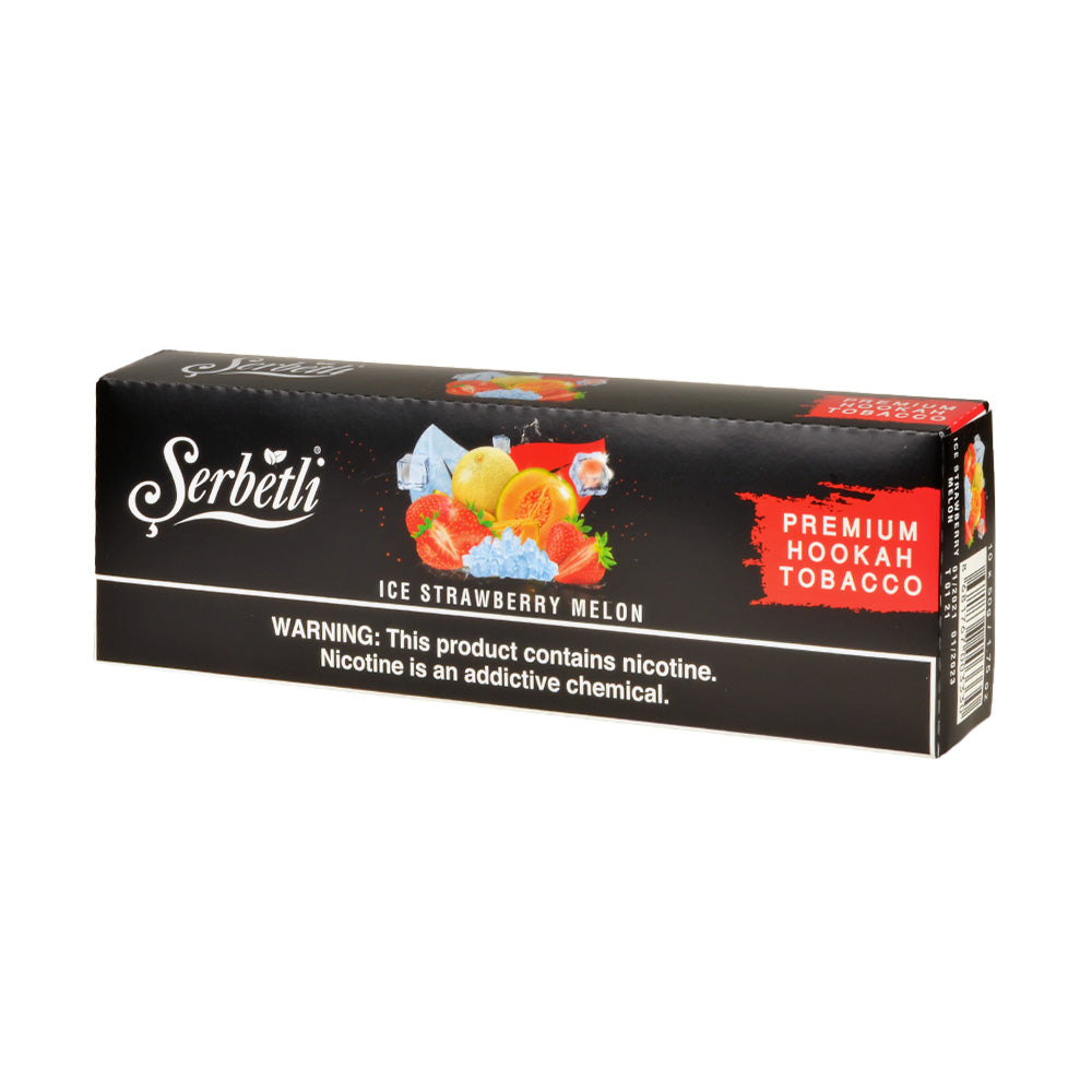 Serbetli Premium Hookah Tobacco 10 packs of 50g Ice Strawberry Melon 1