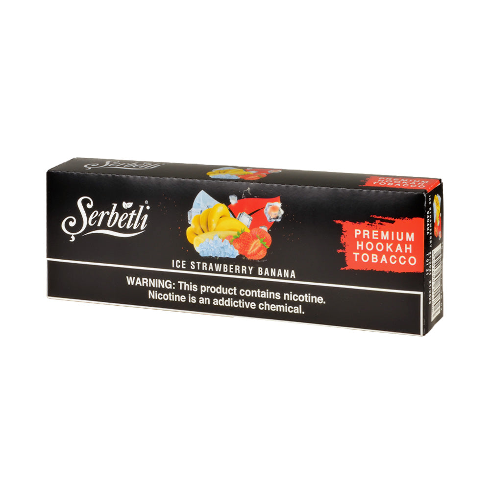 Serbetli Premium Hookah Tobacco 10 packs of 50g Ice Strawberry Banana 1