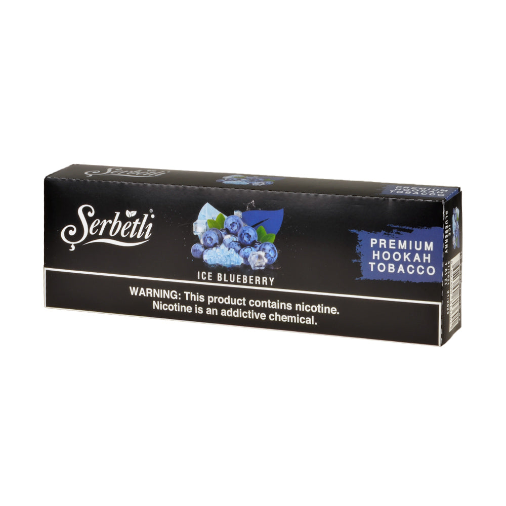 Serbetli Premium Hookah Tobacco 10 packs of 50g Ice Blueberry 1