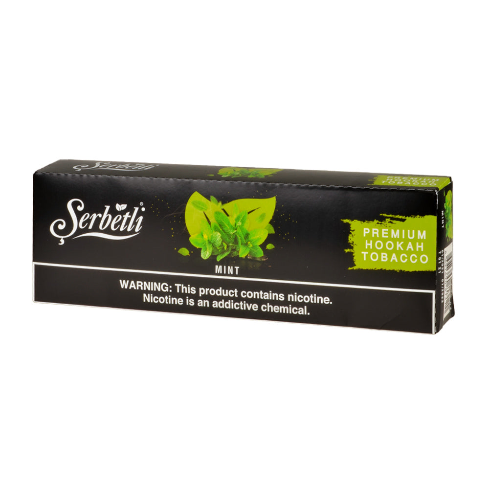 Serbetli Premium Hookah Tobacco 10 packs of 50g Mint 1