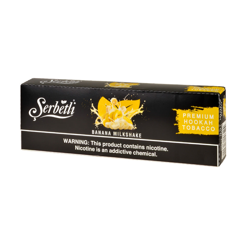 Serbetli Premium Hookah Tobacco 10 packs of 50g Banana Milkshake 1