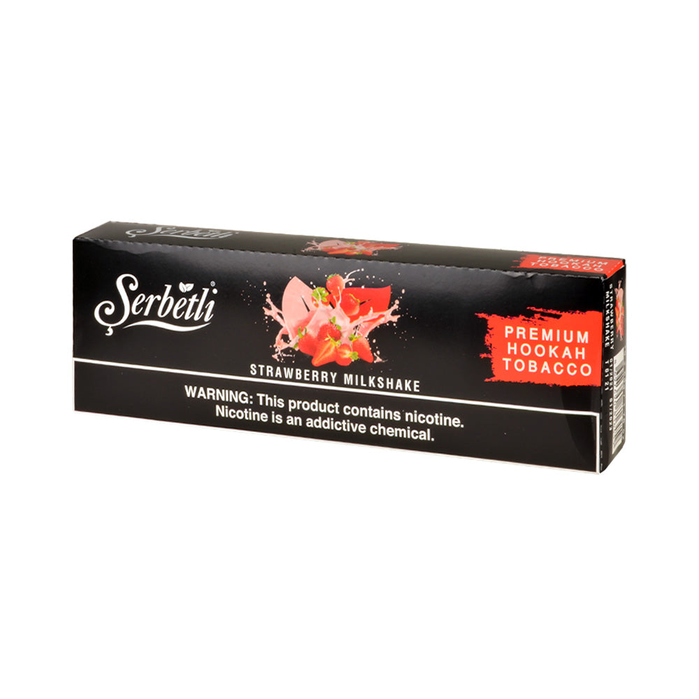 Serbetli Premium Hookah Tobacco 10 packs of 50g Strawberry Milkshake 1