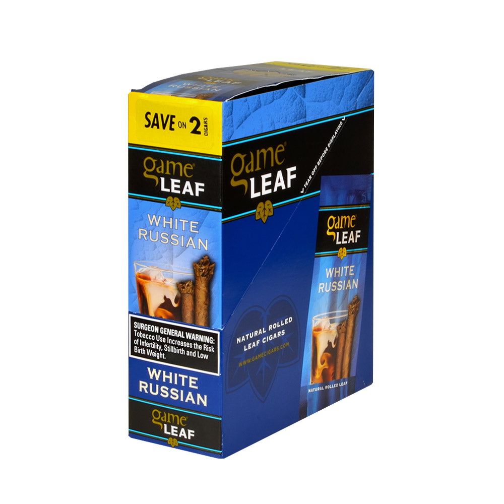 Game Leaf White Russian Cigarillos 15 Pouches of 2 1