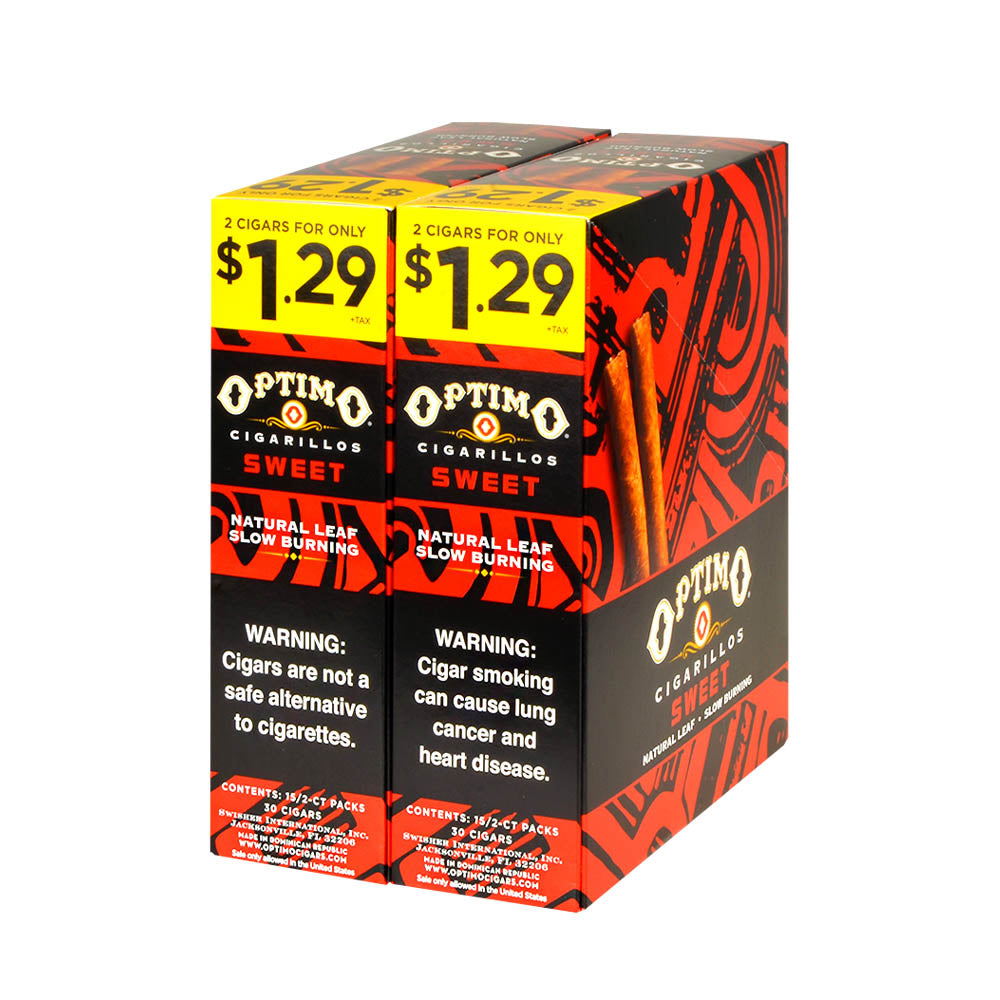 Optimo 2 for $1.29 Cigarillos 30 Pouches of 2 Sweet 1