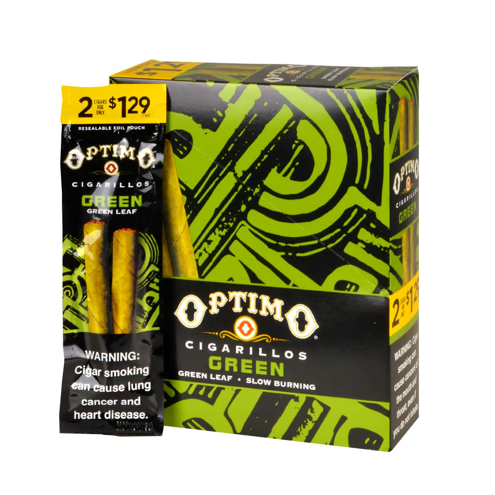 Optimo 2 for $1.29 Cigarillos 30 Pouches of 2 Green 3