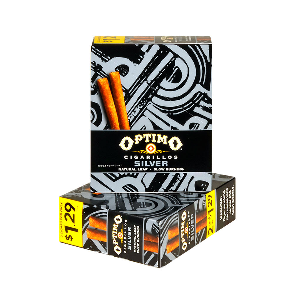 Optimo 2 for $1.29 Cigarillos 30 Pouches of 2 Silver 3