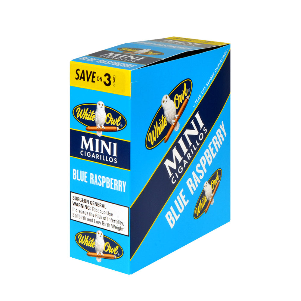 White Owl Cigarillos Mini Save on 3 Blue Raspberry 15 Packs Of 3 1