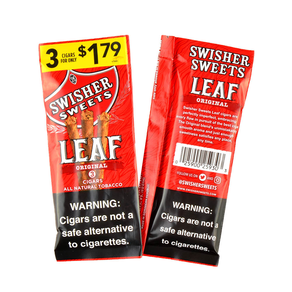 Swisher Sweets Leaf 3 for $1.79 Pack of 30 Original 3