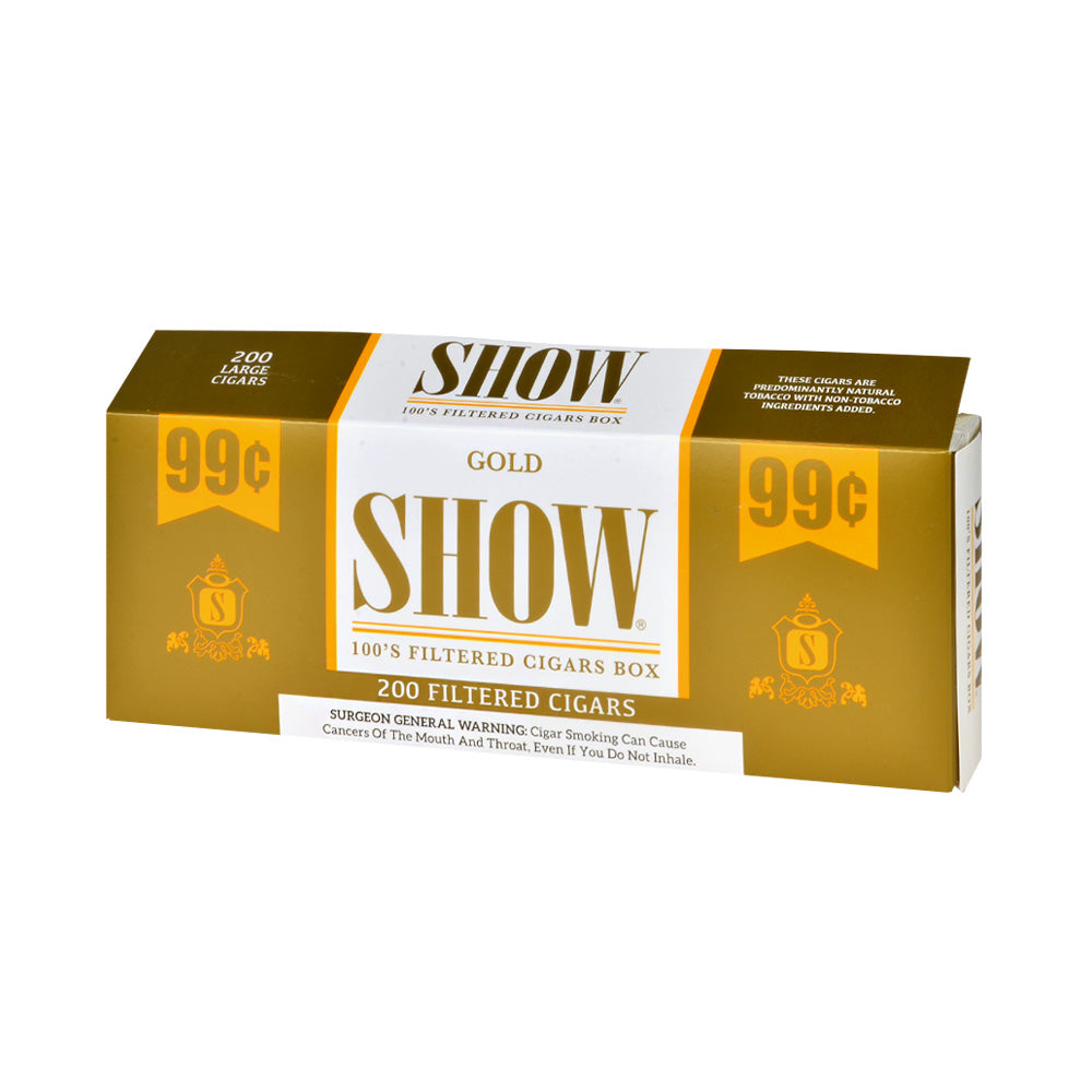Show Gold 99c Filtered Cigars 10 Packs of 20 1