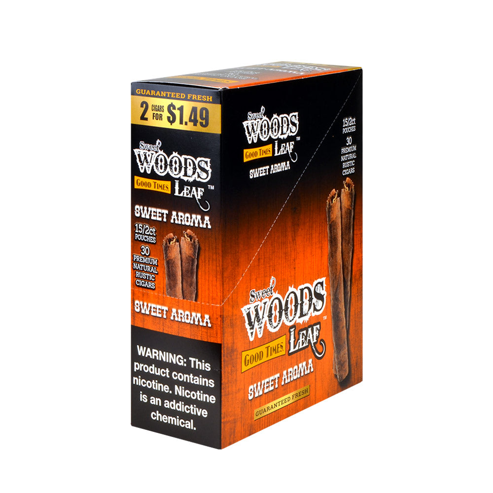 Good Times Sweet Woods 2 For $1.49 Cigarillos 15 Pouches Of 2 Sweet Aroma 1