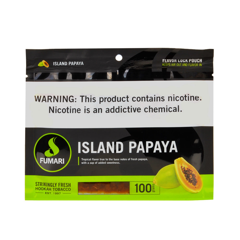Fumari Hookah Tobacco Island Papaya 100g 1