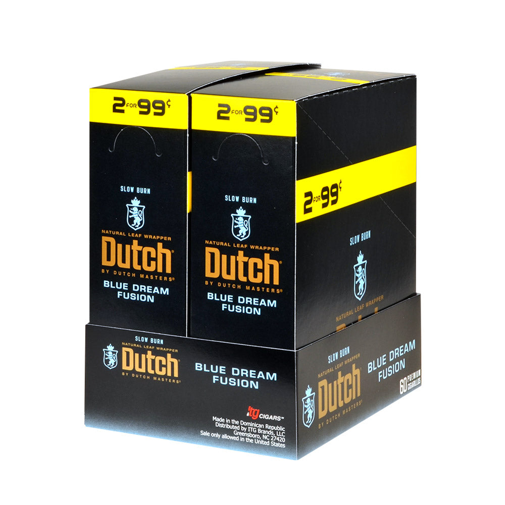 Dutch Masters Foil Blue Dream Fusion 99 Cent Cigarillos 30 Packs of 2 1