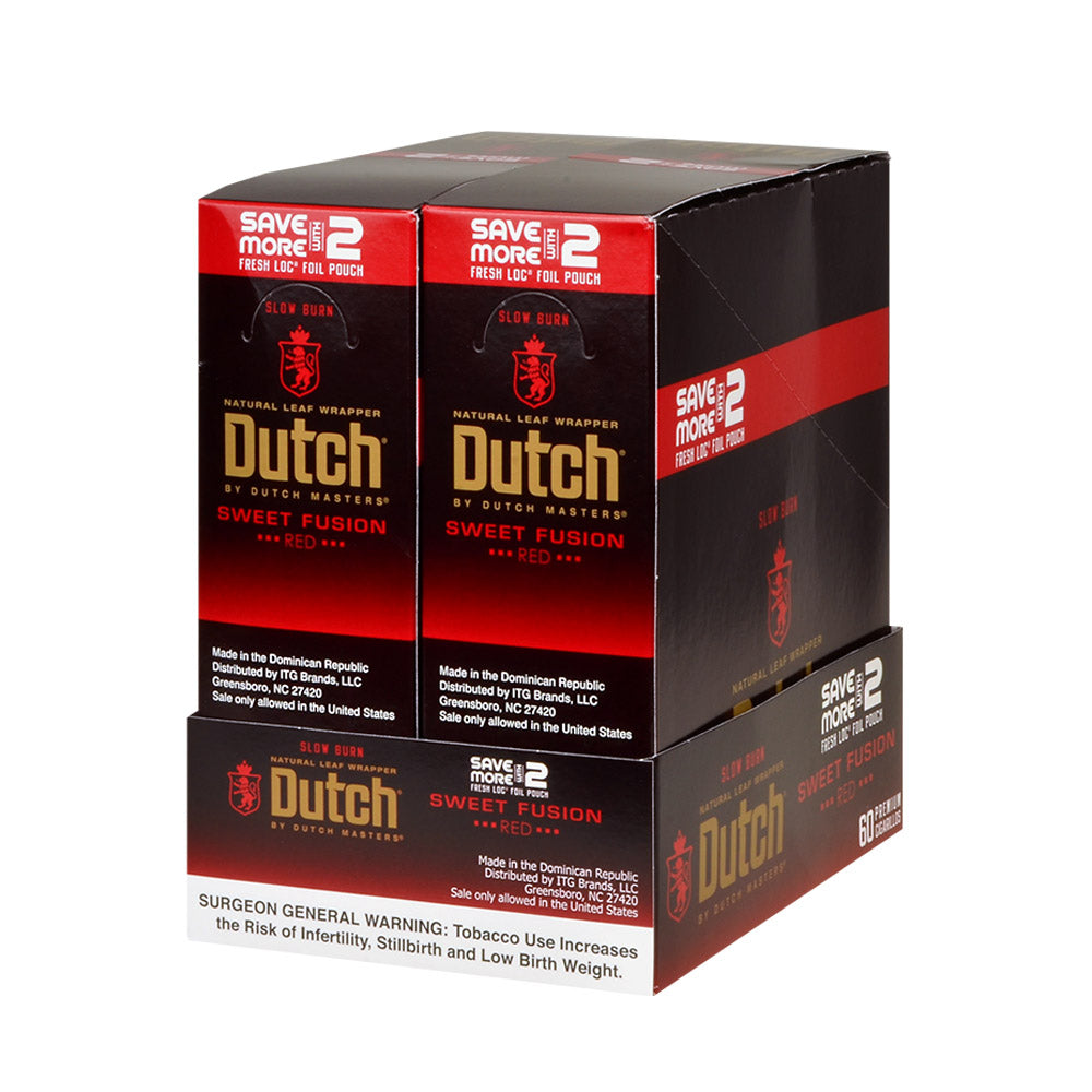 Dutch Masters Foil Fresh Sweet Fusion Cigarillos 30 Packs of 2 2