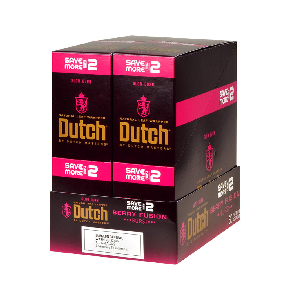 Dutch Masters Foil Fresh Berry Fusion Cigarillos 30 Packs of 2 1