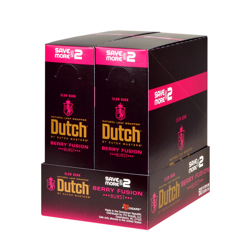 Dutch Masters Foil Fresh Berry Fusion Cigarillos 30 Packs of 2 2
