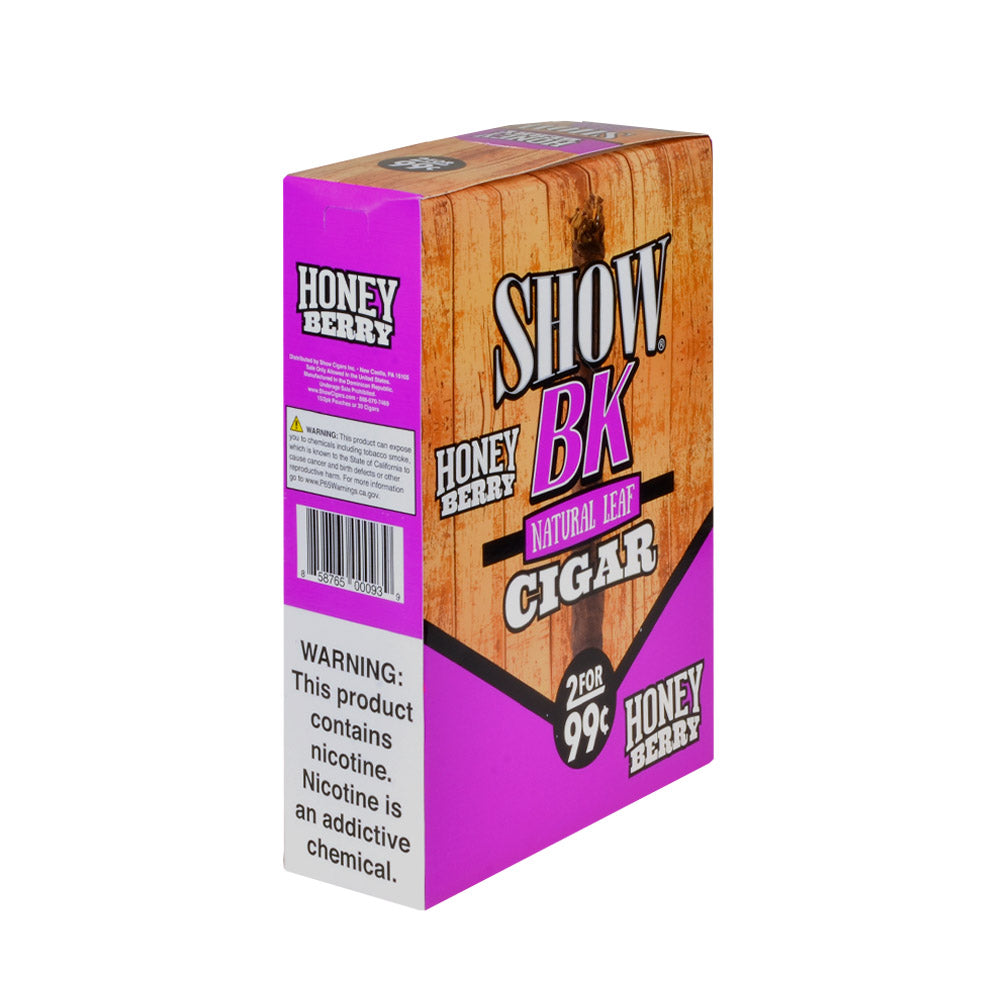 Show BK Cigarillos 2 For 99 Cent Pre Priced 15 Packs of 2 Cigars Honey Berry 2
