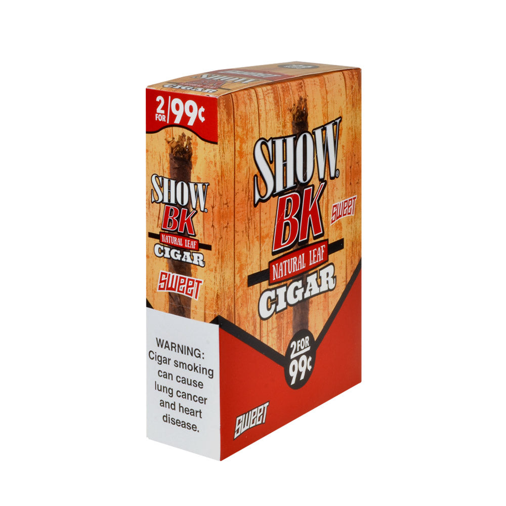 Show BK Cigarillos 2 For 99 Cent Pre Priced 15 Packs of 2 Cigars Sweet 1