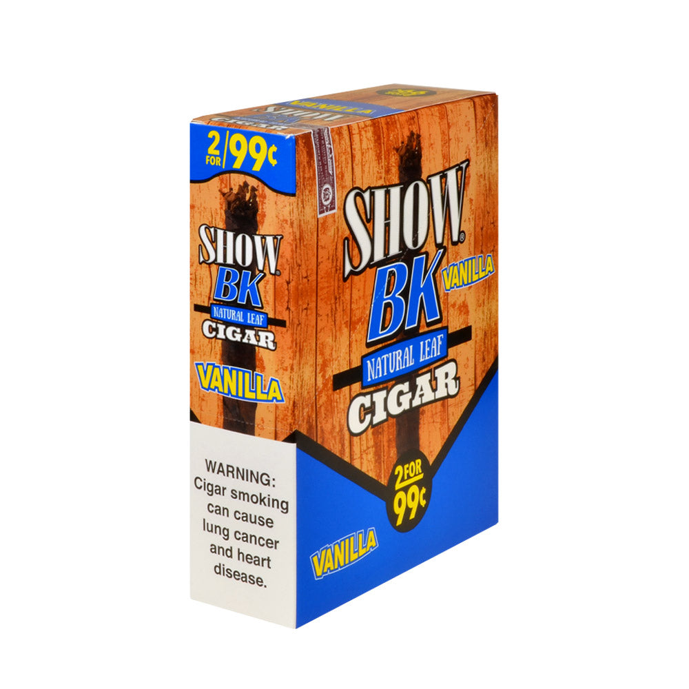 Show BK Cigarillos 2 For 99 Cent Pre Priced 15 Packs of 2 Cigars Vanilla 1