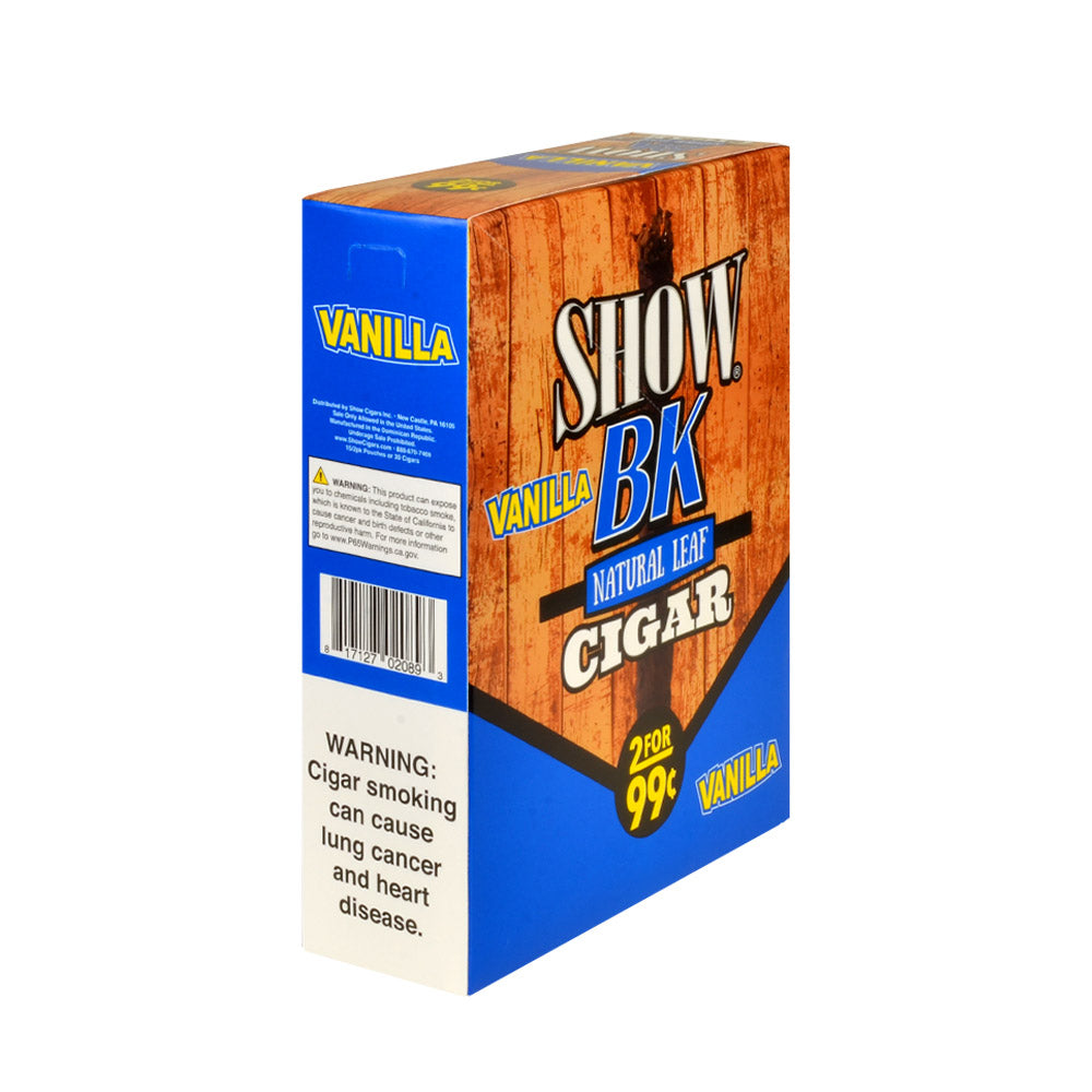 Show BK Cigarillos 2 For 99 Cent Pre Priced 15 Packs of 2 Cigars Vanilla 2