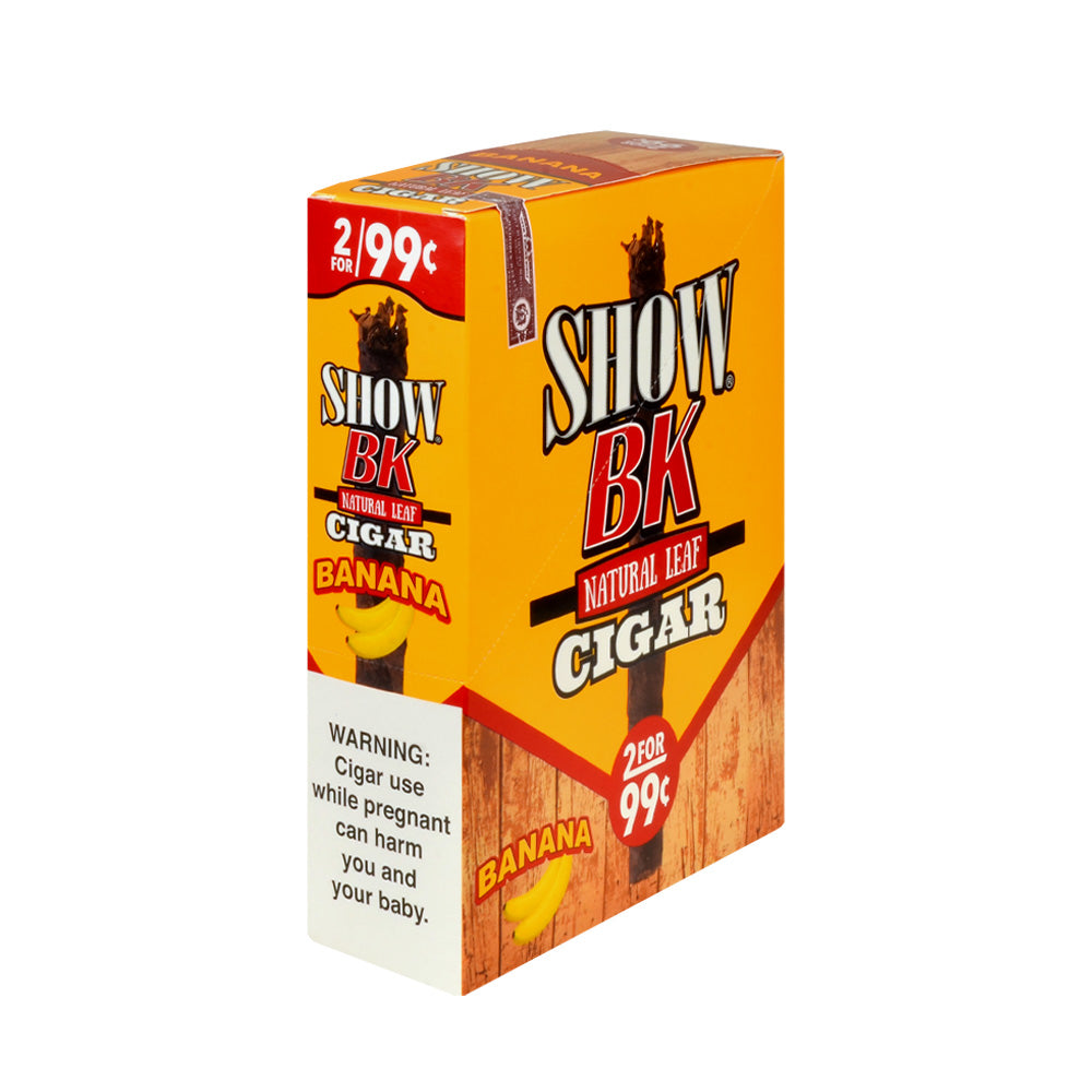 Show BK Cigarillos 2 For 99 Cent Pre Priced 15 Packs of 2 Cigars Banana 1