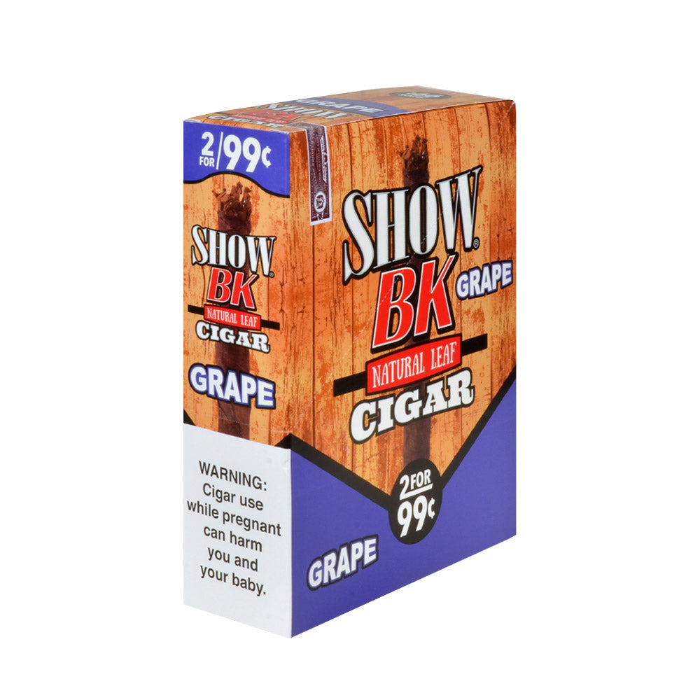 Show BK Cigarillos 2 For 99 Cent Pre Priced 15 Packs of 2 Cigars Grape 1