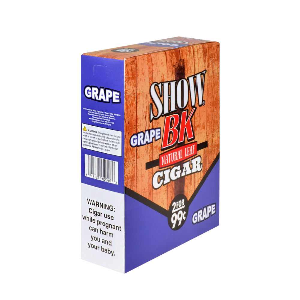 Show BK Cigarillos 2 For 99 Cent Pre Priced 15 Packs of 2 Cigars Grape 2