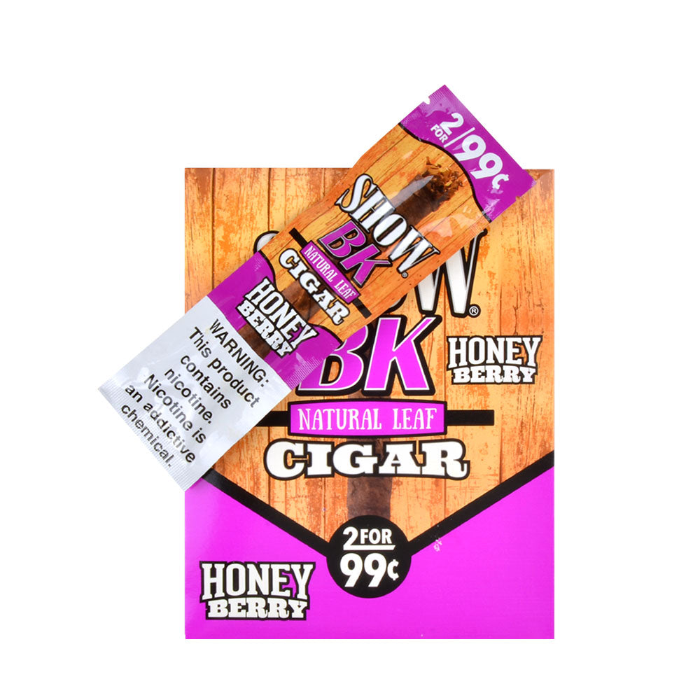 Show BK Cigarillos 2 For 99 Cent Pre Priced 15 Packs of 2 Cigars Honey Berry 3