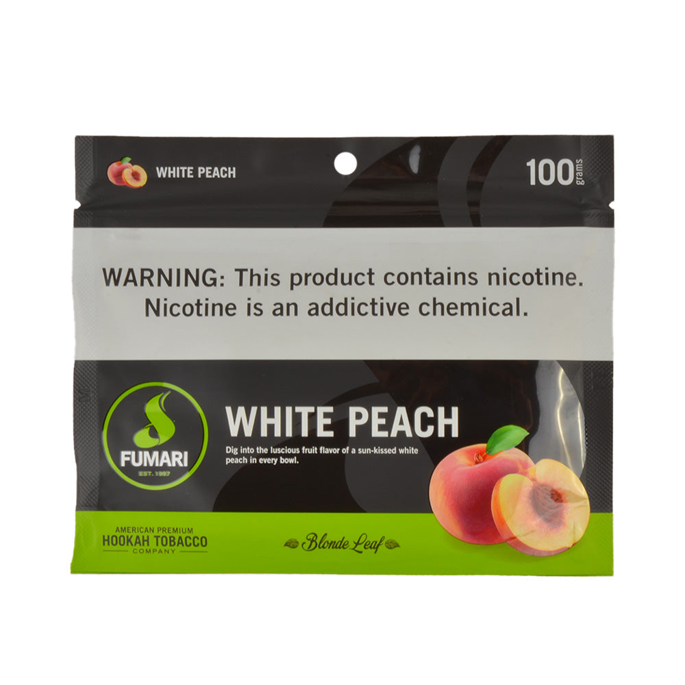 Fumari Hookah Tobacco White Peach 100g 1