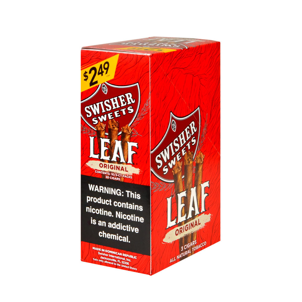 Swisher Sweets Leaf 3 for $2.49 Pack of 30 Original 2