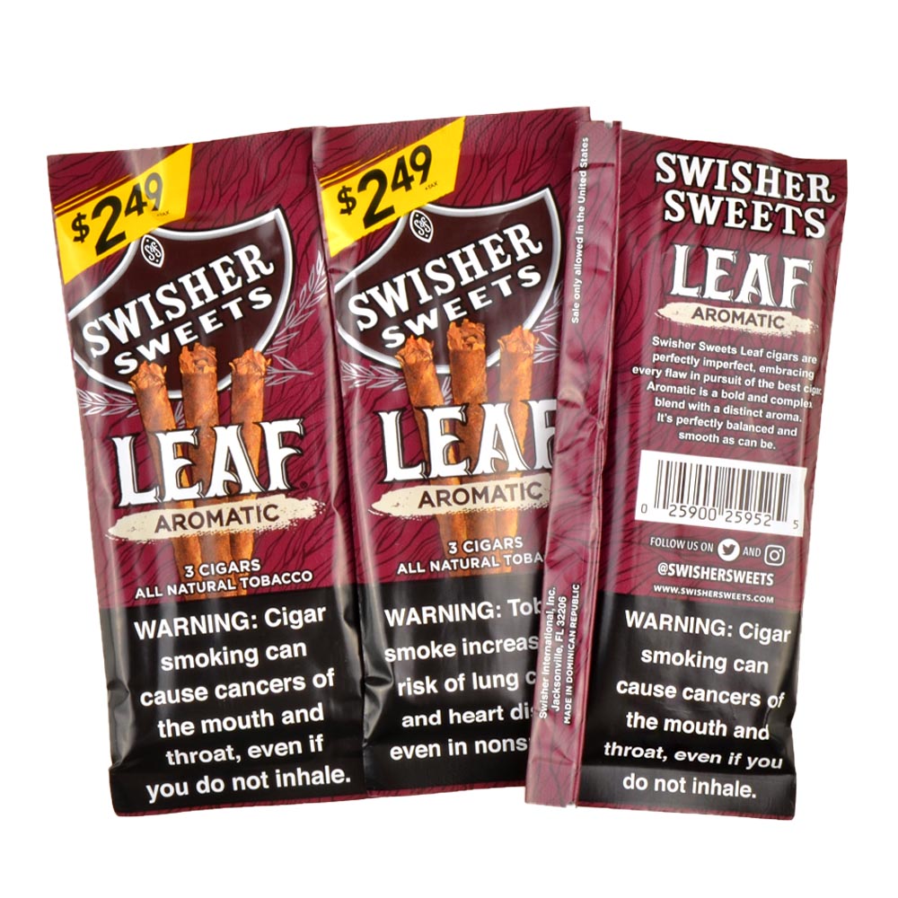 Swisher Sweets Leaf 3 for $2.49 Pack of 30 Aromatic 4