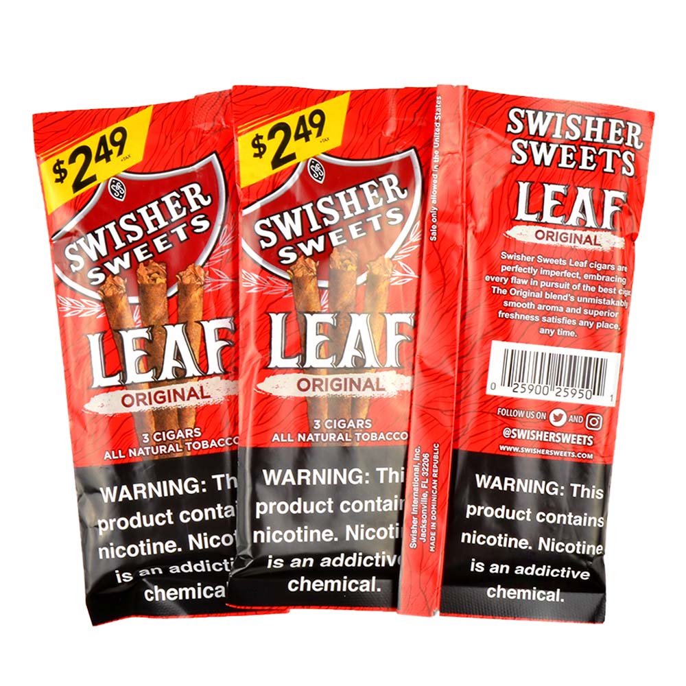 Swisher Sweets Leaf 3 for $2.49 Pack of 30 Original 4
