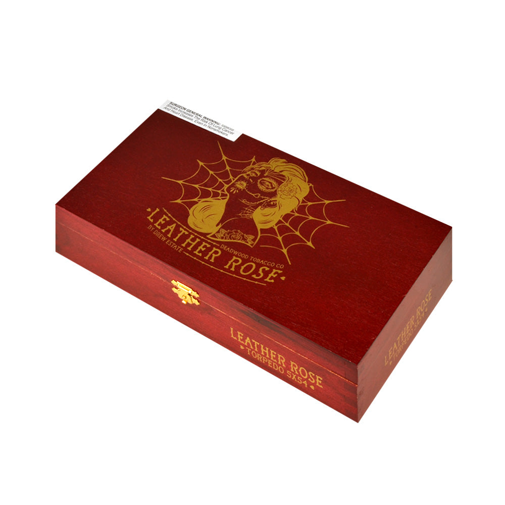 Deadwood Leather Rose Torpedo Cigars Box of 24 1