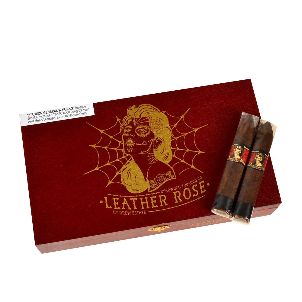 Deadwood Leather Rose Torpedo Cigars Box of 24 2