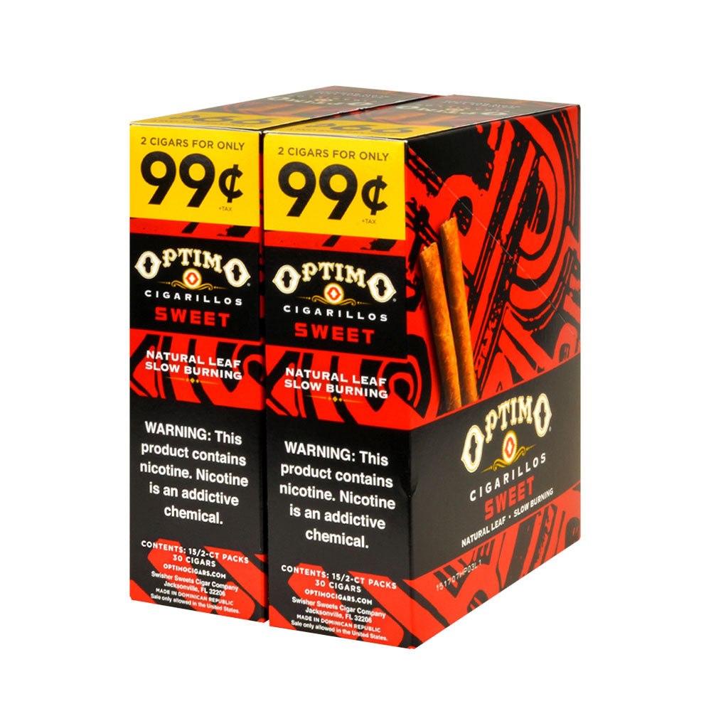 Optimo 2 for 99¢ Cigarillos 30 Pouches of 2 Sweet 2
