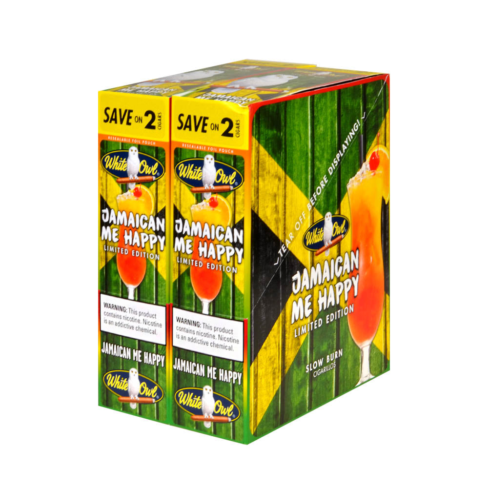 White Owl Cigarillos 30 Packs of 2 Cigars Jamaican Me Happy 1