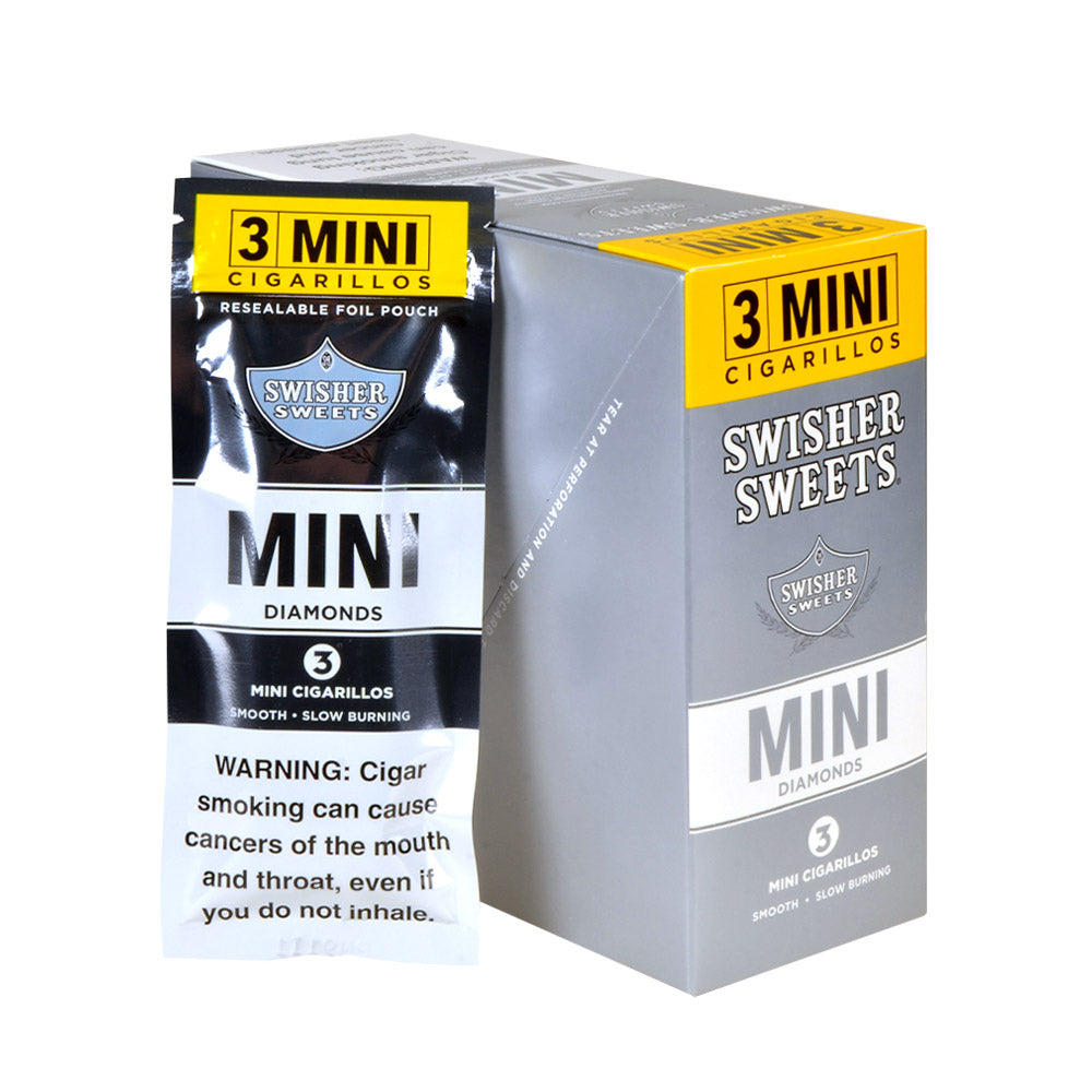 Swisher Sweets Mini Cigarillos Diamonds 15 Pouches of 3 3