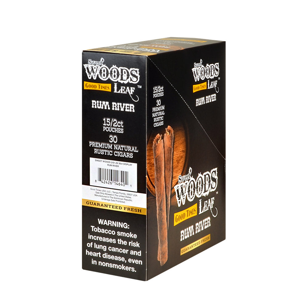 Good Times Sweet Woods 2 For $1.29 Cigarillos 15 Pouches Of 2 Rum River 2