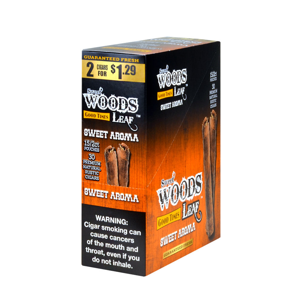 Good Times Sweet Woods 2 For $1.29 Cigarillos 15 Pouches Of 2 Sweet Aroma 1