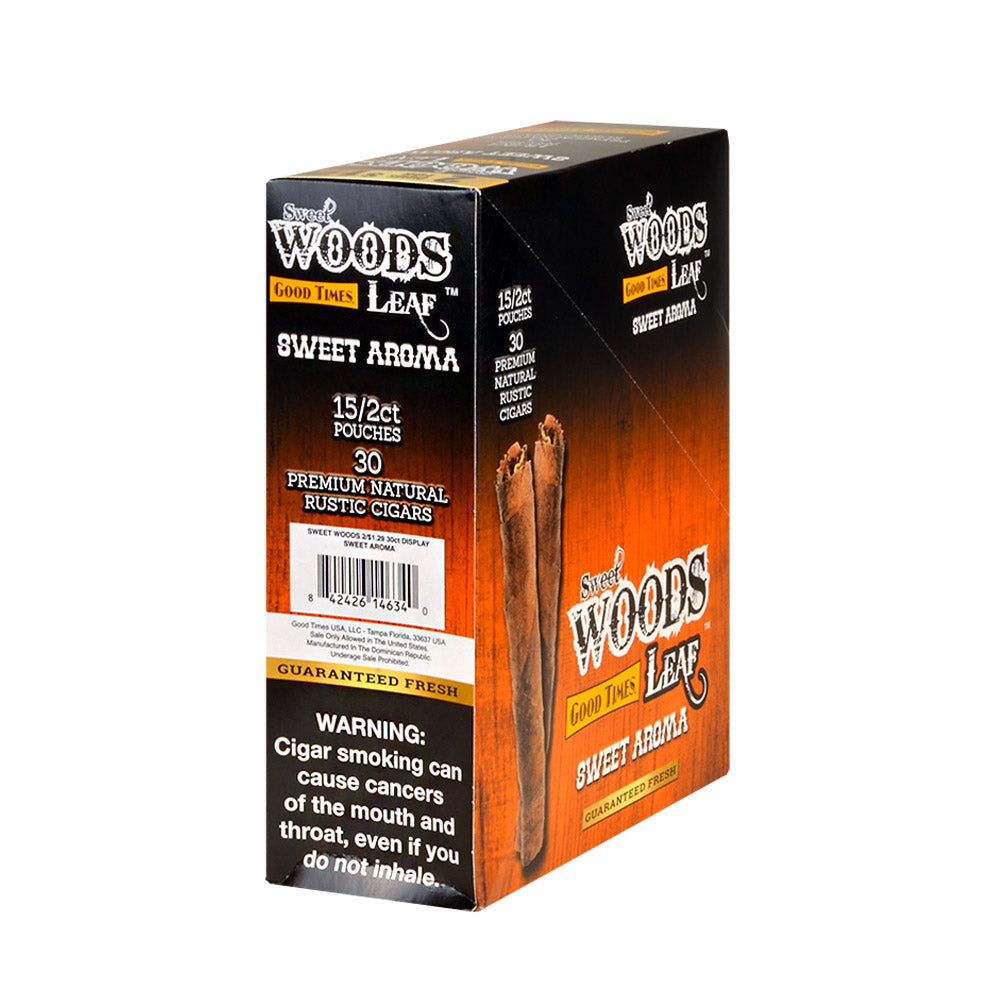Good Times Sweet Woods 2 For $1.29 Cigarillos 15 Pouches Of 2 Sweet Aroma 2