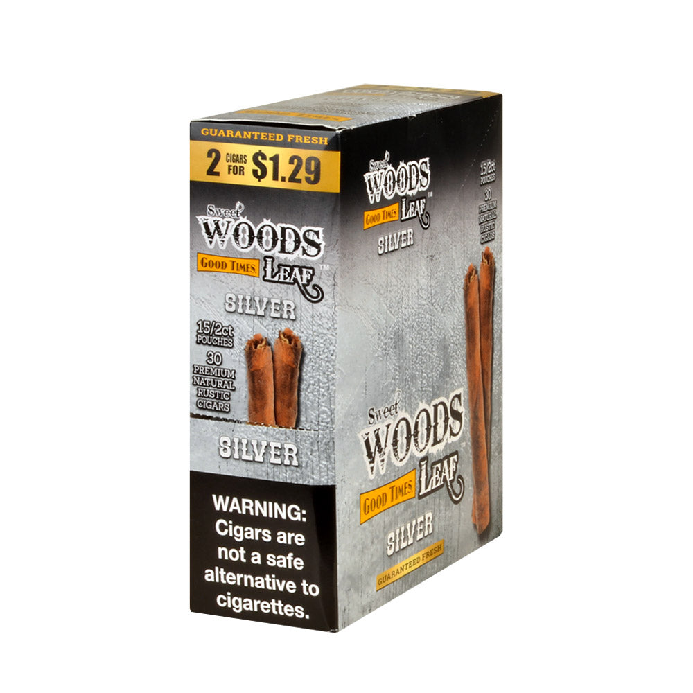 Good Times Sweet Woods 2 For $1.29 Cigarillos 15 Pouches Of 2 Silver 1