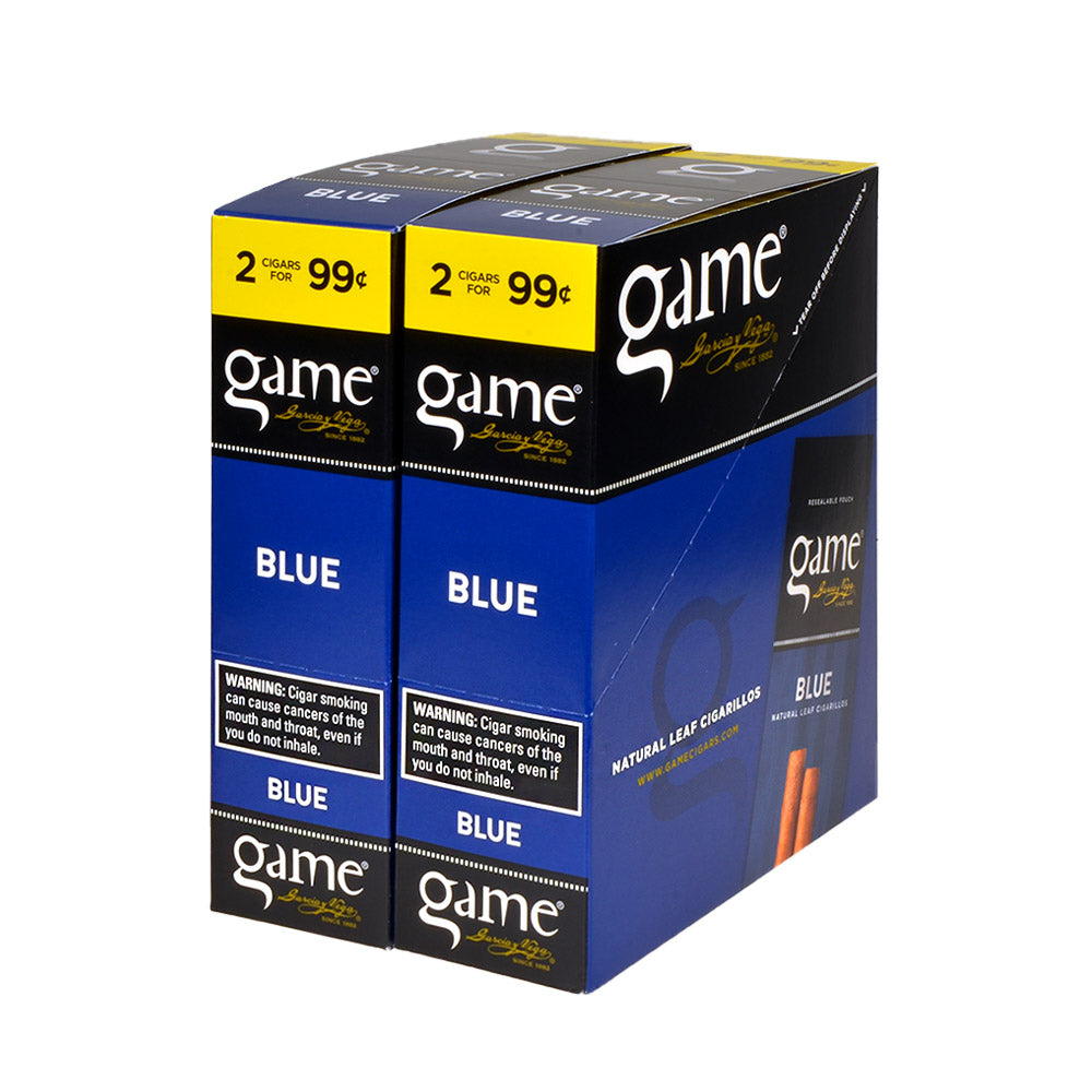 Game Vega Cigarillos Blue Foil 2 for 99 Cents 30 Pouches of 2 1