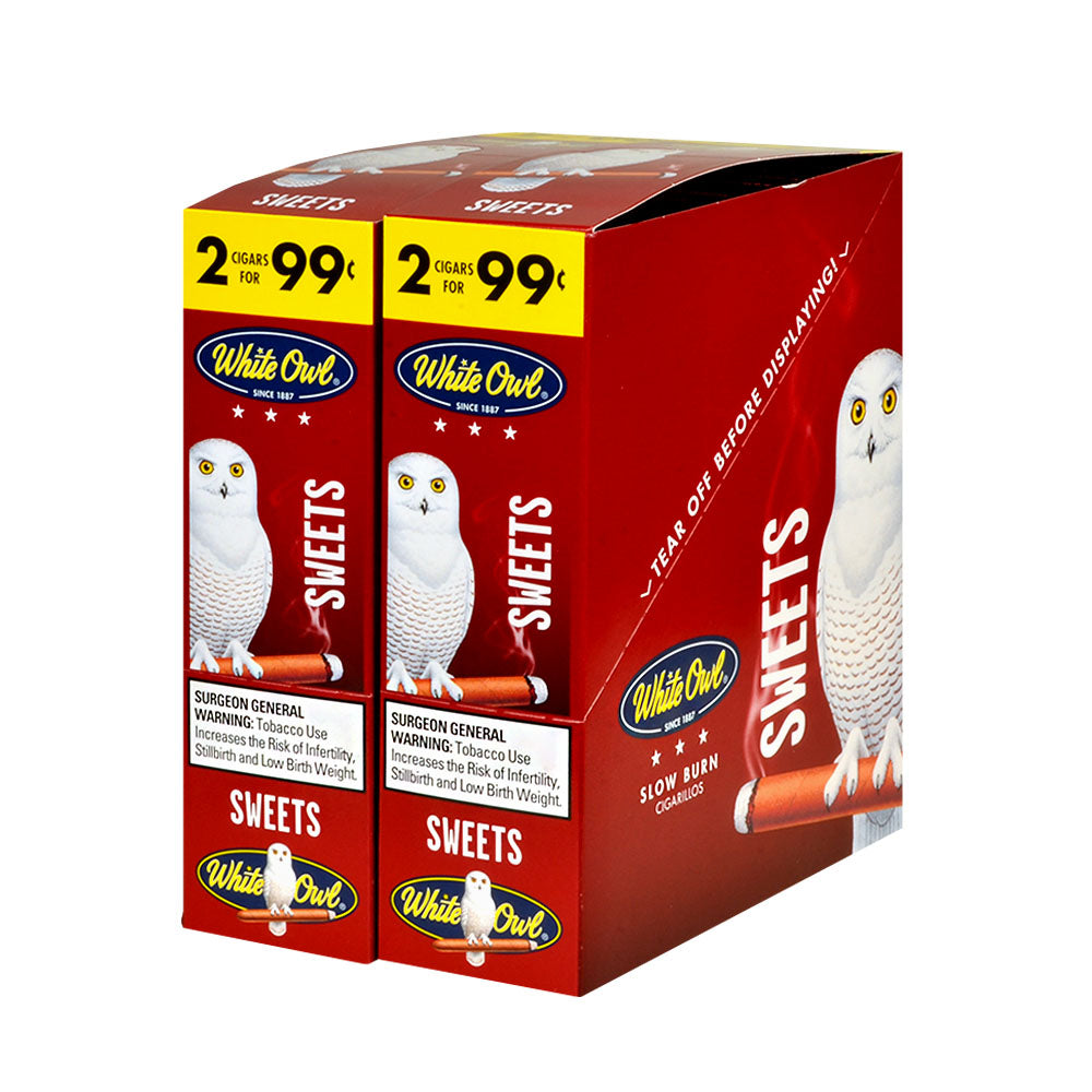 White Owl Cigarillos 99 Cent Pre Priced 30 Packs of 2 Cigars Sweets 1