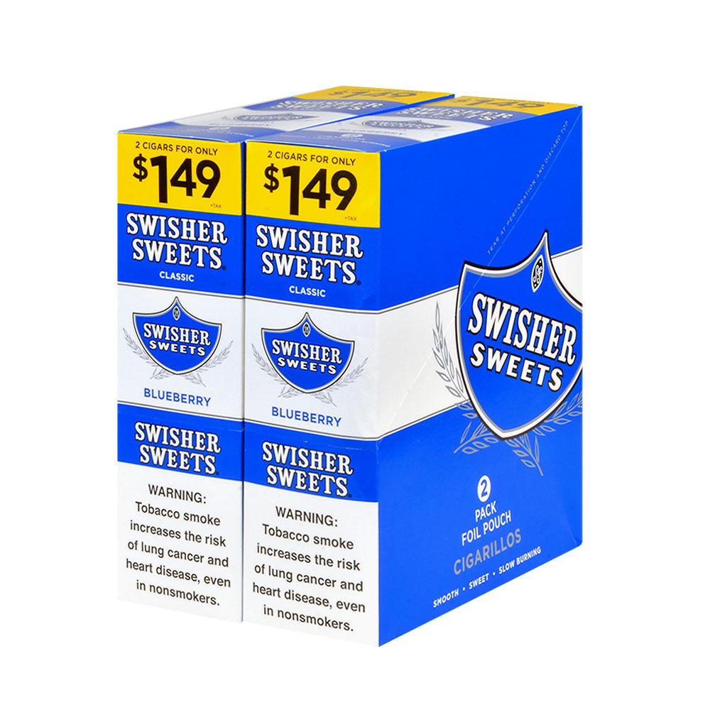Swisher Sweets Cigarillos 1.49 Pre Priced 30 Packs of 2 Cigars Blueberry 1