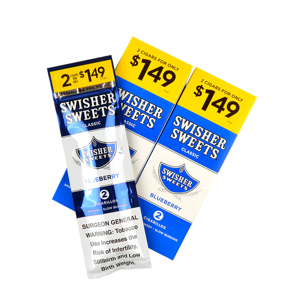 Swisher Sweets Cigarillos 1.49 Pre Priced 30 Packs of 2 Cigars Blueberry 3