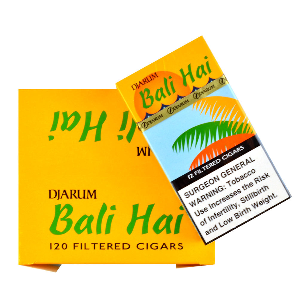 Djarum Bali Hai Filtered Cigars 10 Packs of 12 2