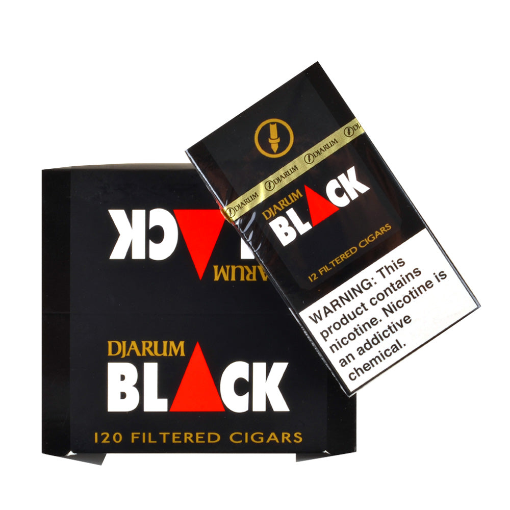 Djarum Black Filtered Cigars 10 Packs of 12 2