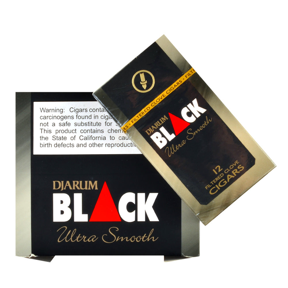 Djarum Black Silver (Ultra Smooth) Filtered Cigars 10 Packs of 12 2